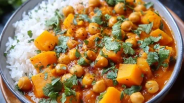 Butternut Squash Chickpea Curry