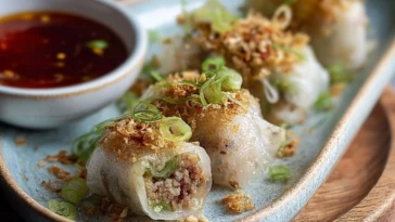 Crispy Ground Turkey Rice Paper Dumplings