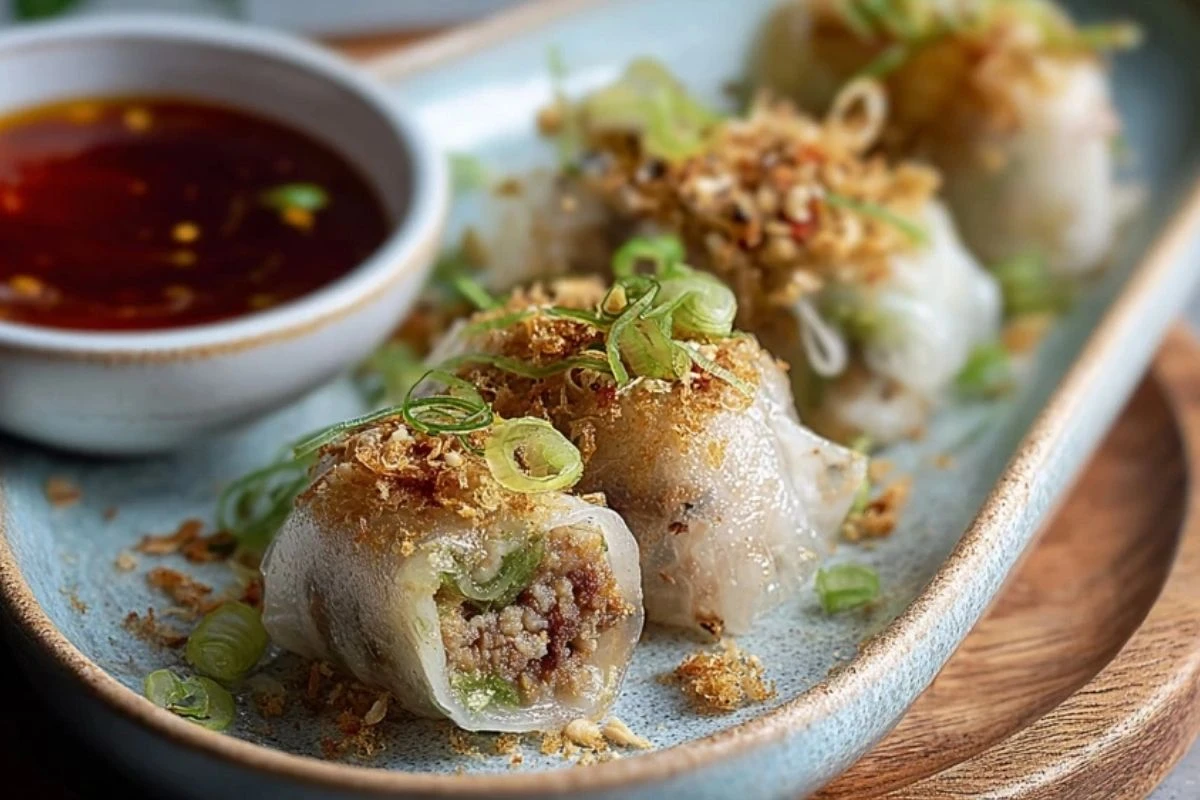 Crispy Ground Turkey Rice Paper Dumplings
