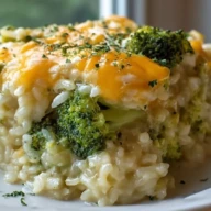 Easy Broccoli Cheese Rice Casserole