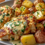 Garlic Parmesan Chicken and Potatoes