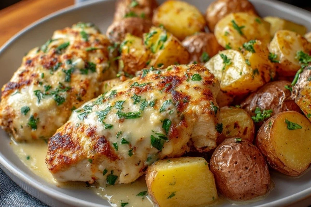 Garlic Parmesan Chicken and Potatoes