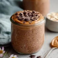High Protein Chocolate Peanut Butter Overnight Oats