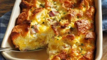 Homemade Egg And Cheese Strata
