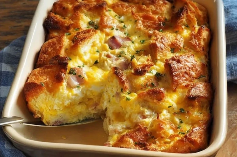Homemade Egg And Cheese Strata