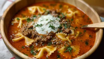 Homemade Lasagna Soup
