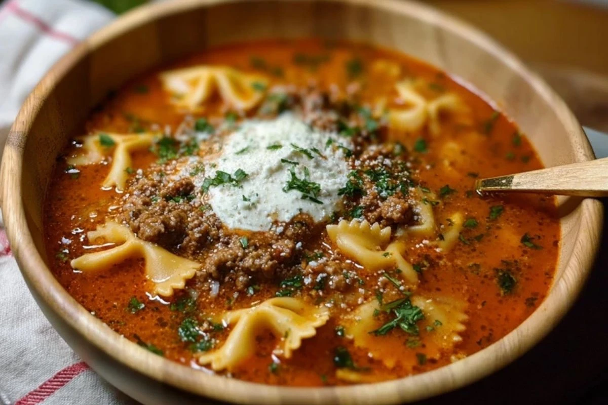 Homemade Lasagna Soup