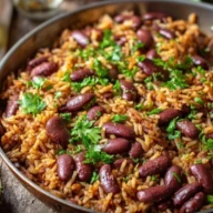 Kidney Beans and Rice Skillet with Shawarma Spices