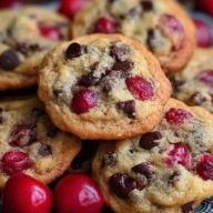 Maraschino Cherry Chocolate Chip Cookies