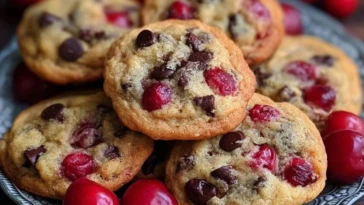 Maraschino Cherry Chocolate Chip Cookies