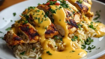 Mexican Chicken with Cheese Sauce
