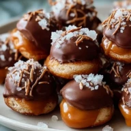 No-Bake Salted Caramel Pretzel Bites