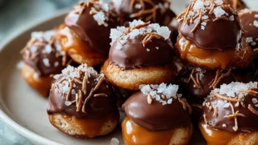 No-Bake Salted Caramel Pretzel Bites