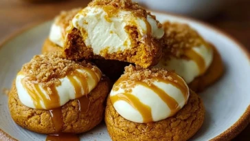 Pumpkin Cheesecake Cookies