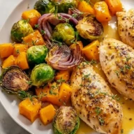 Sheet Pan Honey Dijon Chicken with Veggies