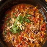 Slow Cooker Chicken Tortilla Soup