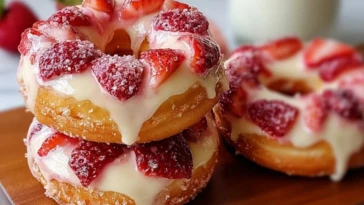 Strawberry Cheesecake Donuts