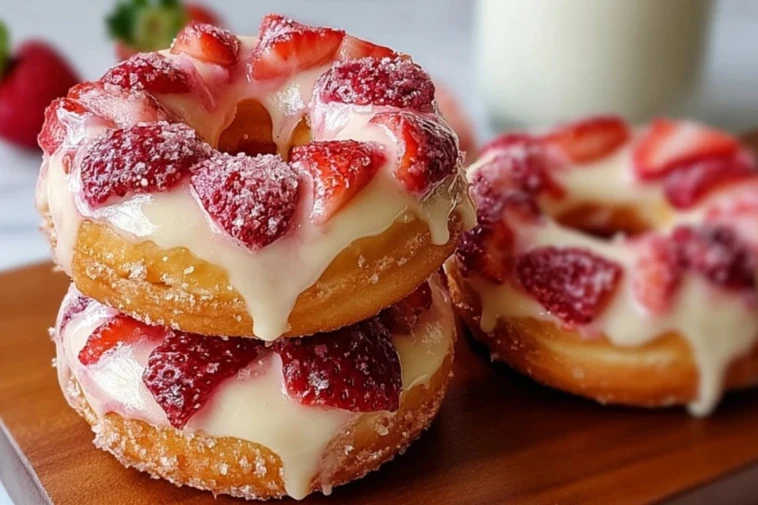 Strawberry Cheesecake Donuts