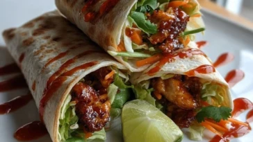 Sweet Chili Chicken Wraps
