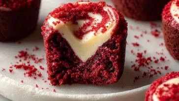 Sweet Red Velvet Brownie Bites