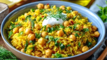 Turmeric Rice with Chickpeas