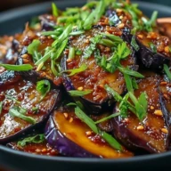 Irresistible Sticky Garlic Eggplant