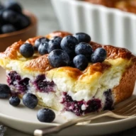 Blueberry Cottage Cheese Breakfast Bake