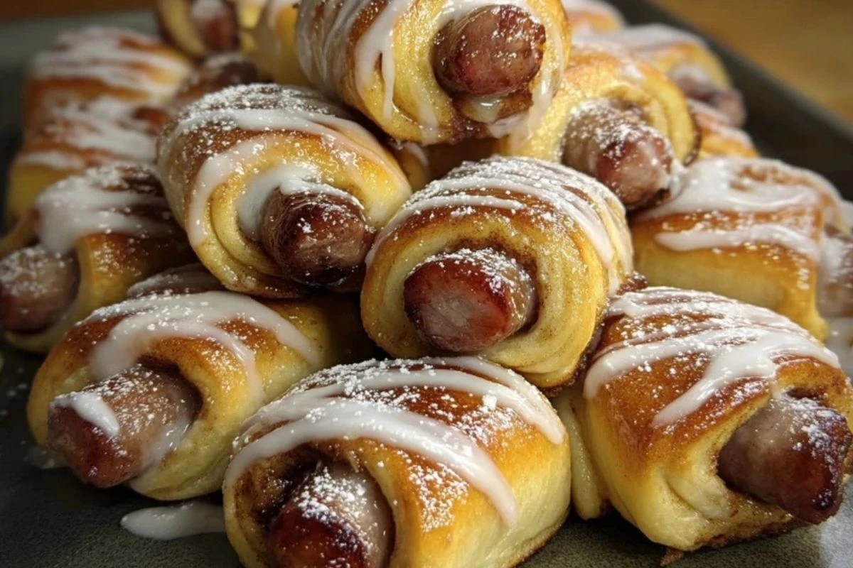 Breakfast Pigs in Cinnamon Rolls