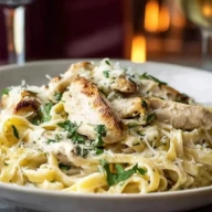 Cheesy One Pot Chicken Alfredo Pasta