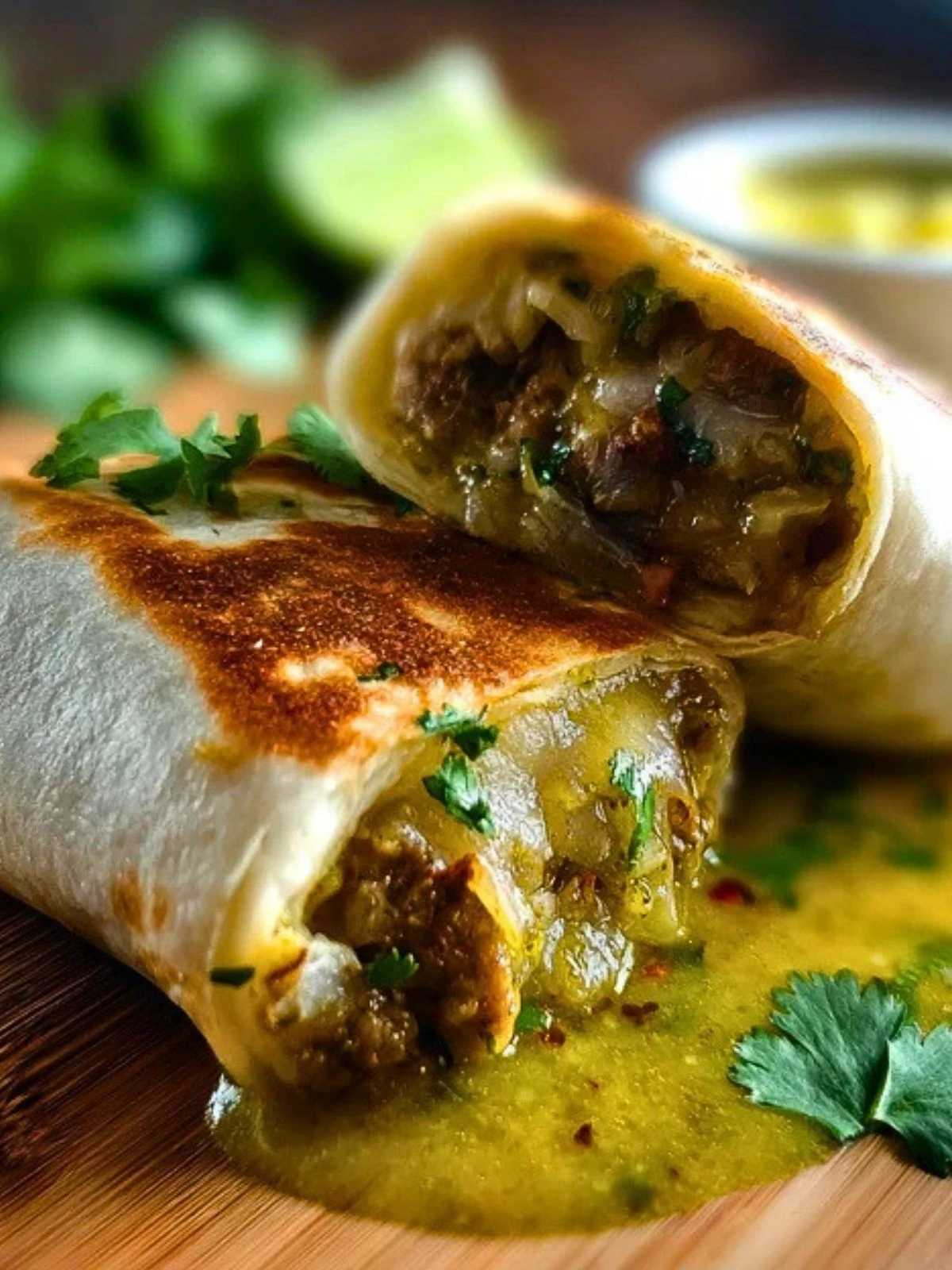 Chili Verde Hatch Burritos
