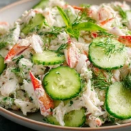 Chilled Cucumber Crab Salad