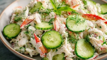 Chilled Cucumber Crab Salad