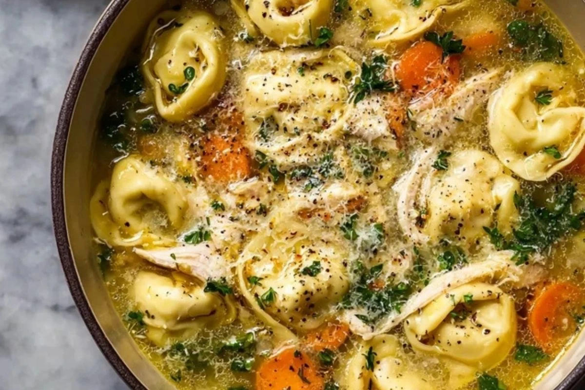 Classic Chicken Tortellini Soup