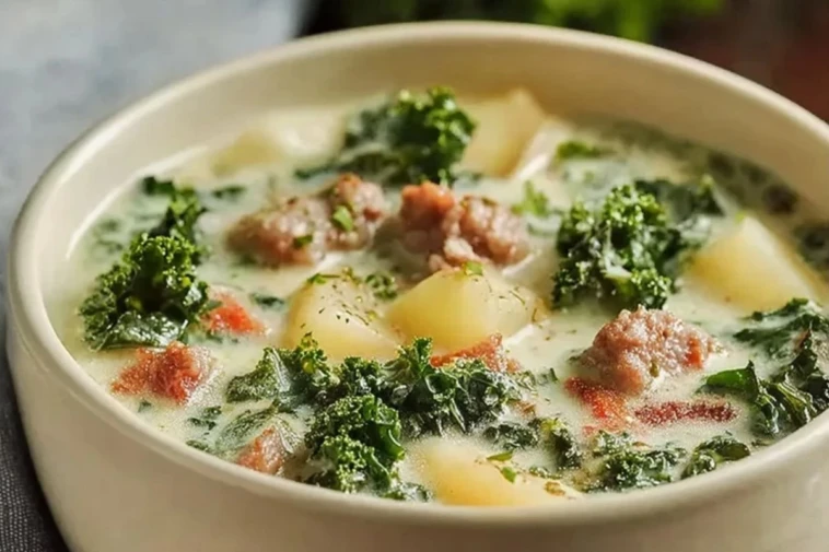 Creamy Crockpot Sausage Kale And Potato Soup