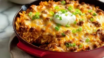 Creamy Ground Beef Casserole With Cream Cheese