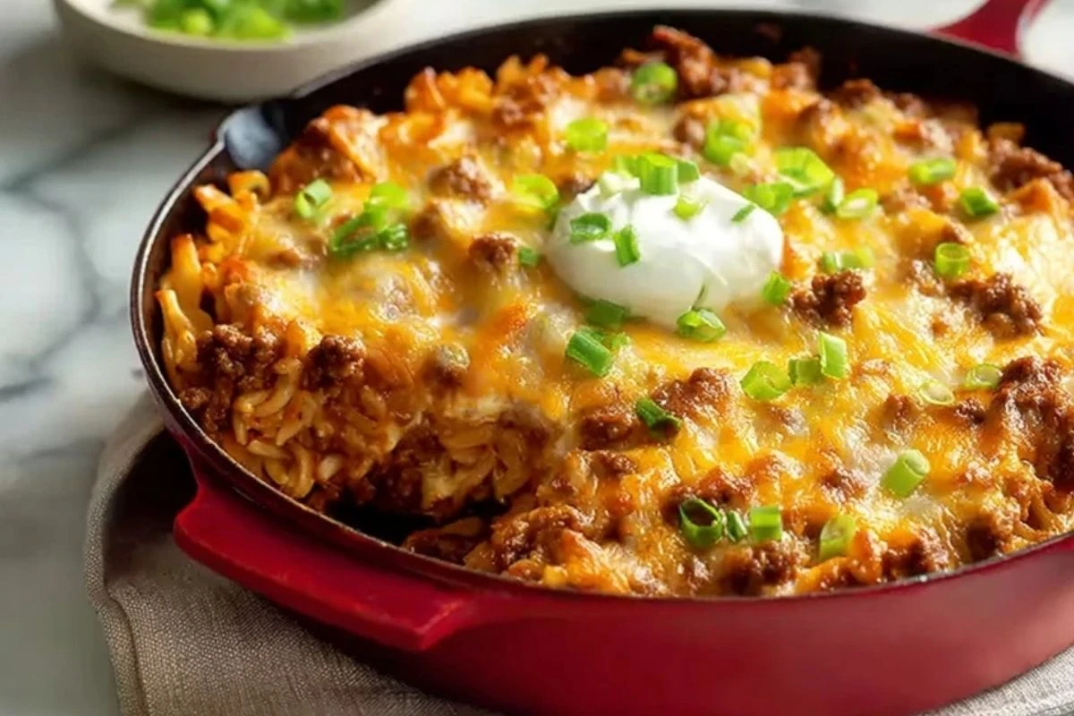 Creamy Ground Beef Casserole With Cream Cheese