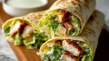 Crispy Chicken Caesar Wrap