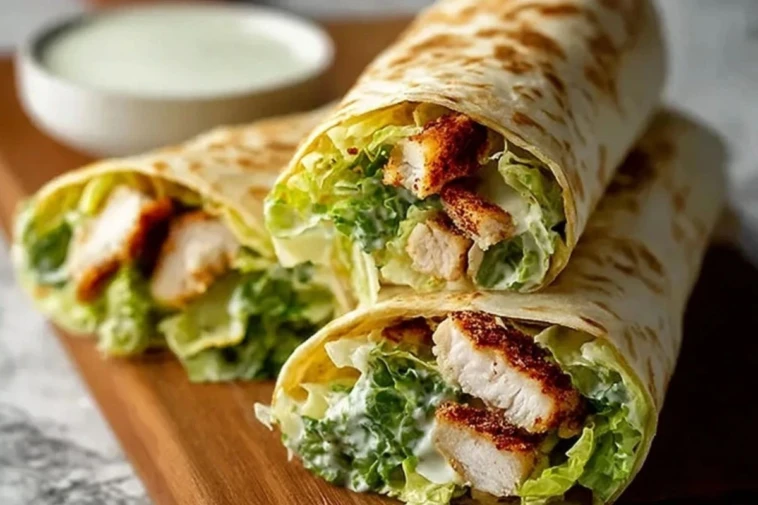 Crispy Chicken Caesar Wrap