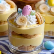 Easter Banana Pudding Cups