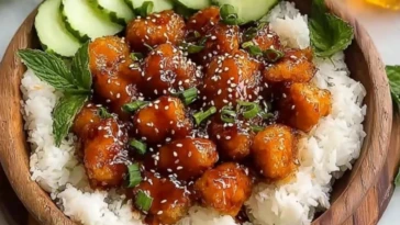 Easy Honey Garlic Chicken Bowls