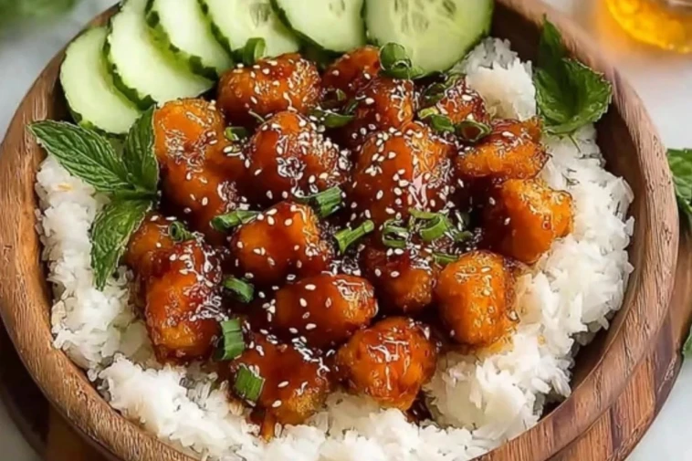 Easy Honey Garlic Chicken Bowls