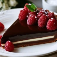 Elegant Chocolate Raspberry Tart with Ganache