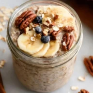 Gluten-Free Cinnamon Banana Bread Overnight Oats