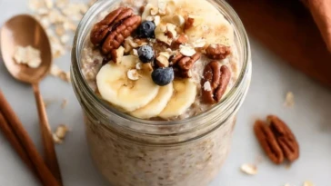 Gluten-Free Cinnamon Banana Bread Overnight Oats