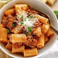 Ground Beef Pasta In Tomato Sauce