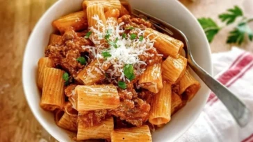 Ground Beef Pasta In Tomato Sauce