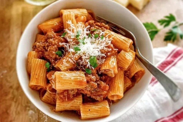 Ground Beef Pasta In Tomato Sauce