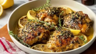 Herb Garlic Lemon Chicken Thighs