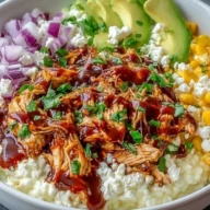 High Protein BBQ Chicken Cottage Cheese Bowl