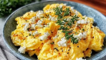 High-Protein Scrambled Eggs with Cottage Cheese